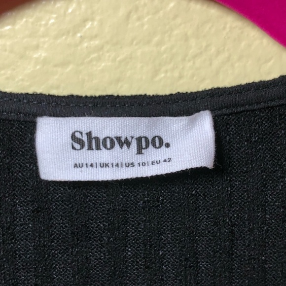 SHOWPO THE NEXT STEP MINI DRESS - LONG SLEEVE DRESS IN BLACK Size 10 - Picture 5 of 9